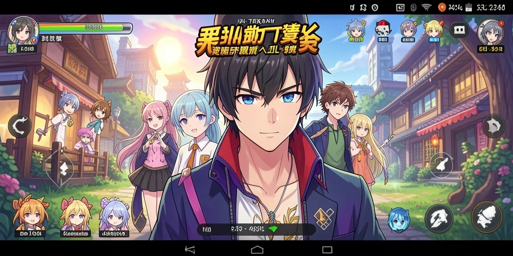 Tampilan gameplay 33L yang menampilkan aksi karakter anime.