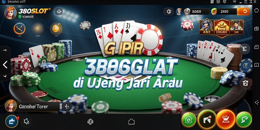 Tangkapan layar menampilkan pengalaman bermain Poker yang menegangkan di 380SLOT.