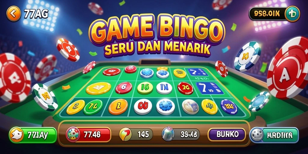 Screenshot gameplay 77AG menampilkan keseruan bermain Bingo.