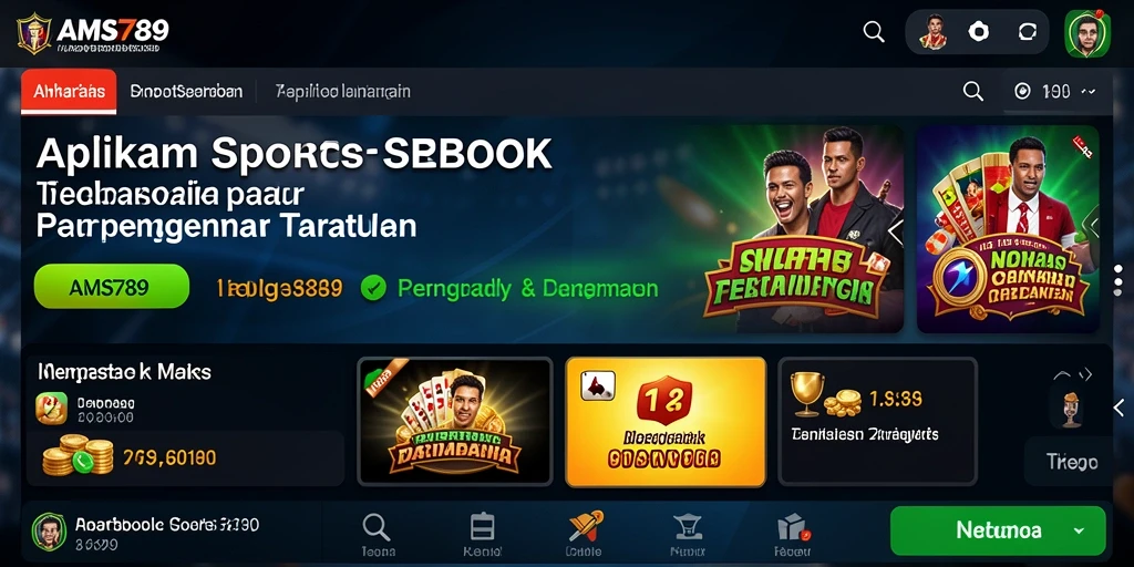 Tampilan menarik dari gameplay Sportsbook di AMS789.