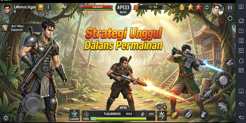 Tampilan gameplay mendebarkan dari API33 dengan strategi yang mendalam.