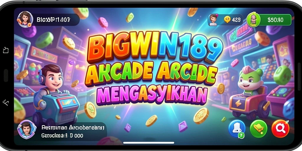 Tampilan gameplay seru dari BIGWIN189 di arena arcade.