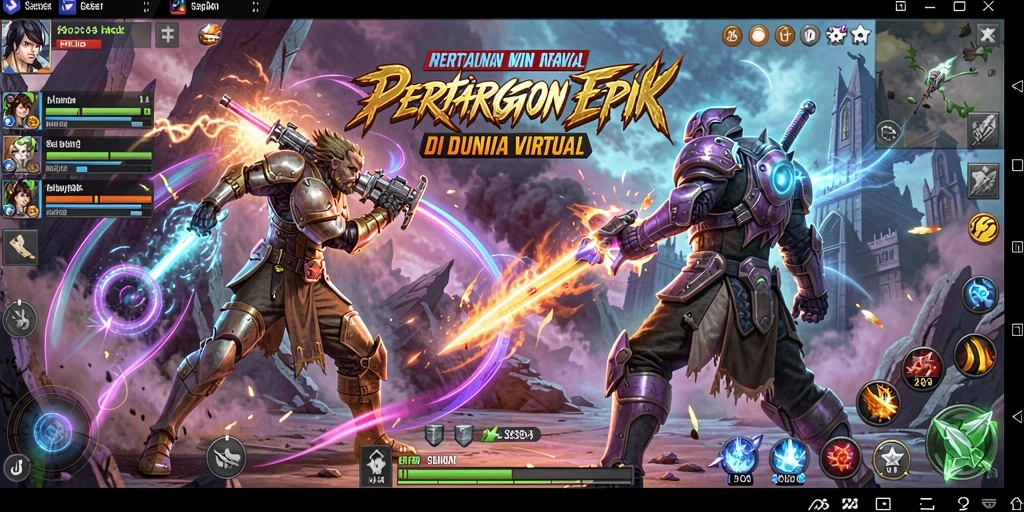 Gameplay seru di arena pertarungan C0077.