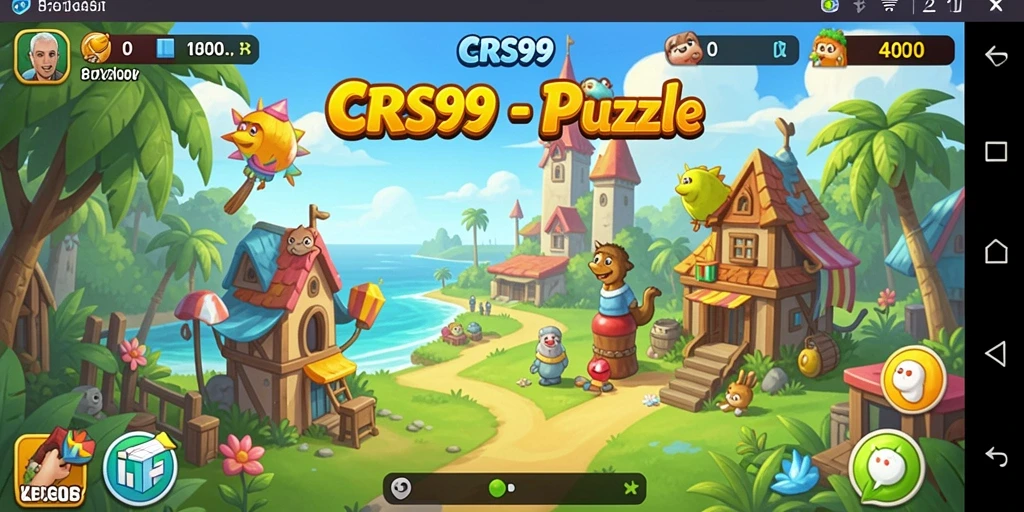 Tampilan gameplay CRS99 dengan berbagai tantangan puzzle menarik.
