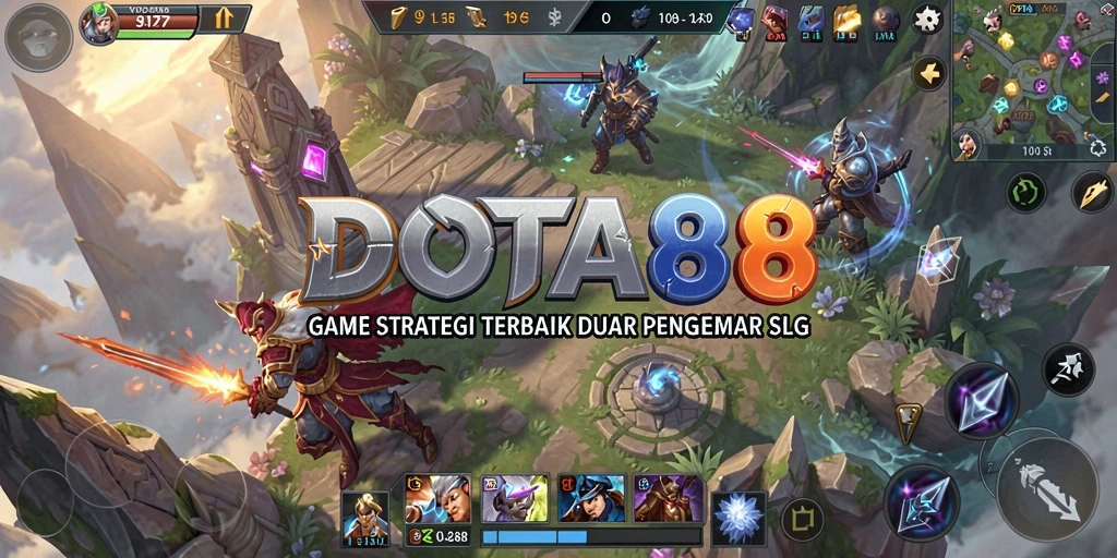 Tampilan gameplay DOTA88 yang menegangkan dengan elemen SLG yang kuat.