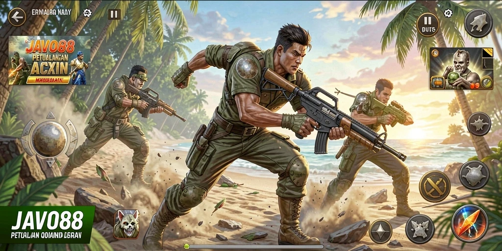 Tangkapan layar dari gameplay JAVO88 yang penuh aksi dan petualangan.