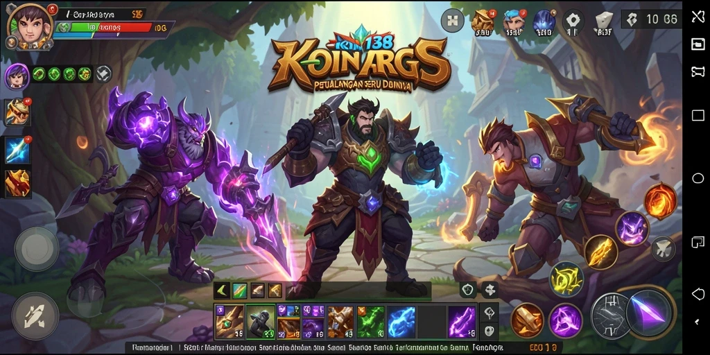 Tangkapan layar KOIN138 menampilkan aksi pertempuran seru dalam dunia ARPG.