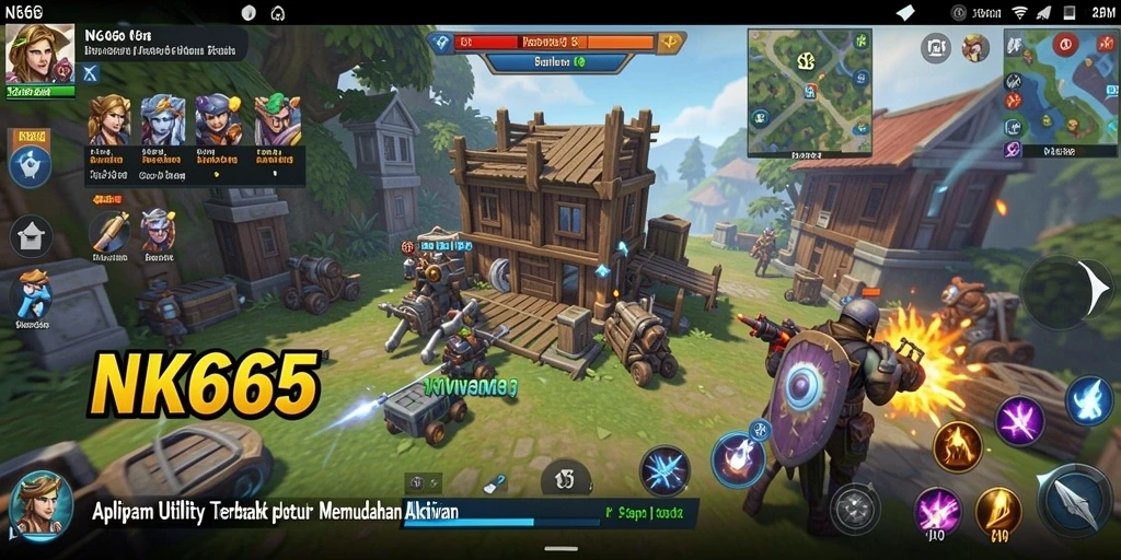 Screenshot aplikasi NK666 dengan berbagai fitur utility yang mempermudah pengelolaan aktivitas.