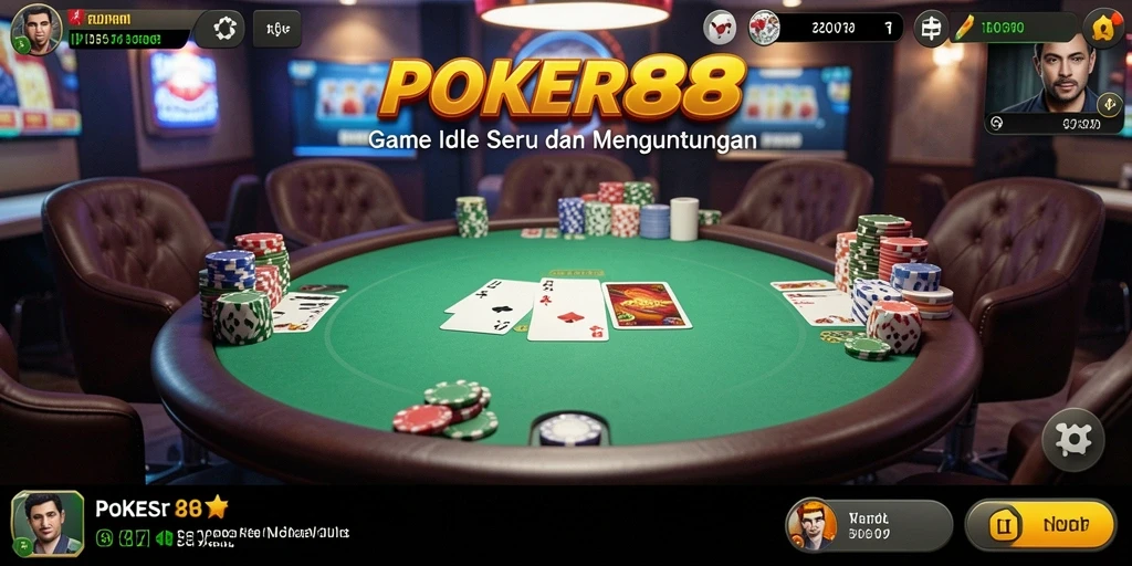 Screenshot gameplay POKER88 yang menampilkan keseruan permainan Idle.