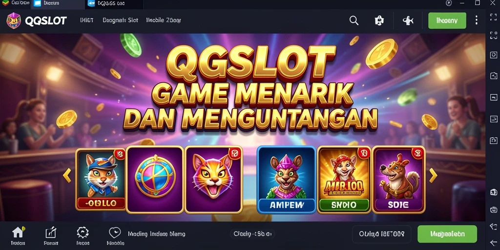 Tampilan gameplay QQSLOT yang seru dan dinamis.
