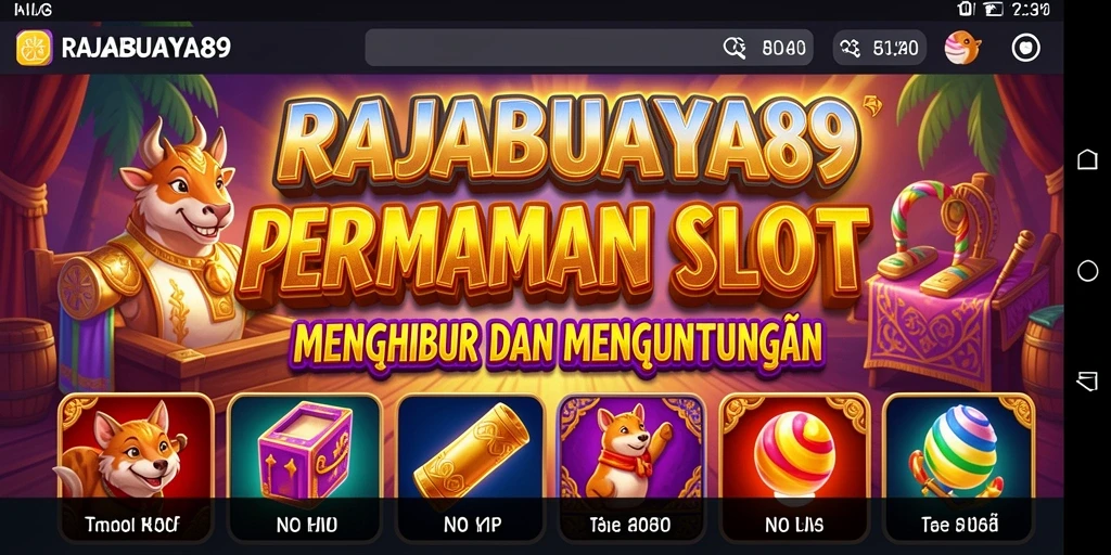 Tampilan menakjubkan dari gameplay RAJABUAYA89 di slot.