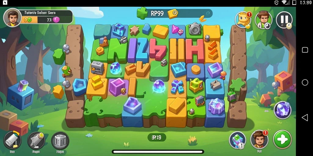 Gameplay seru dan menantang dalam RP99, game Puzzle yang menyenangkan.