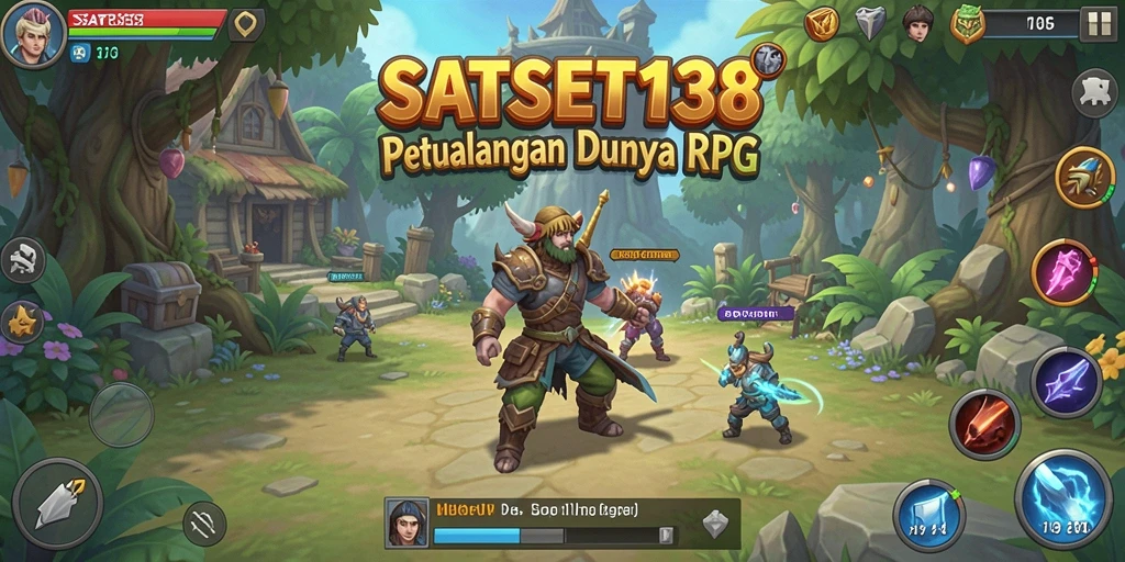 Tampilan menarik dari gameplay RPG yang seru di SATSET138.