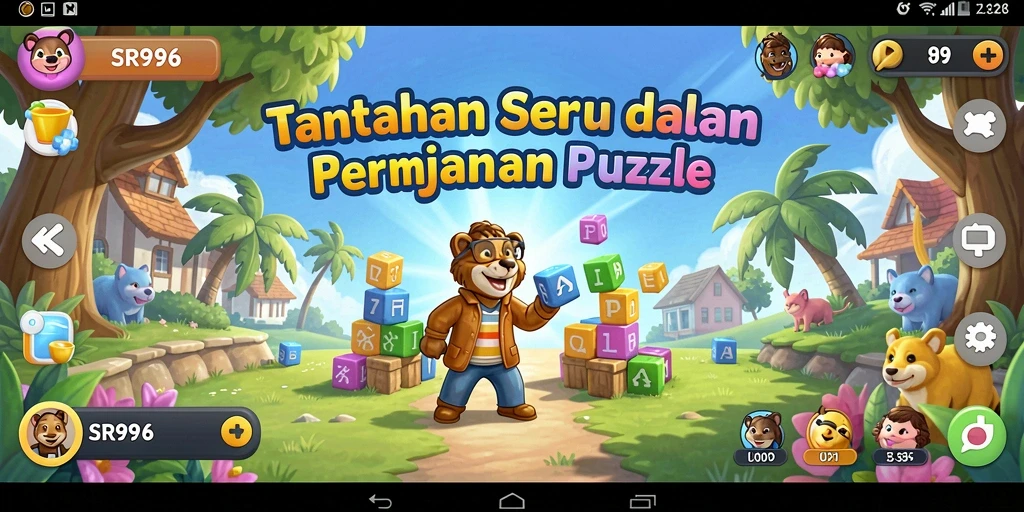 Tampilan gameplay SR996 yang penuh tantangan puzzle.