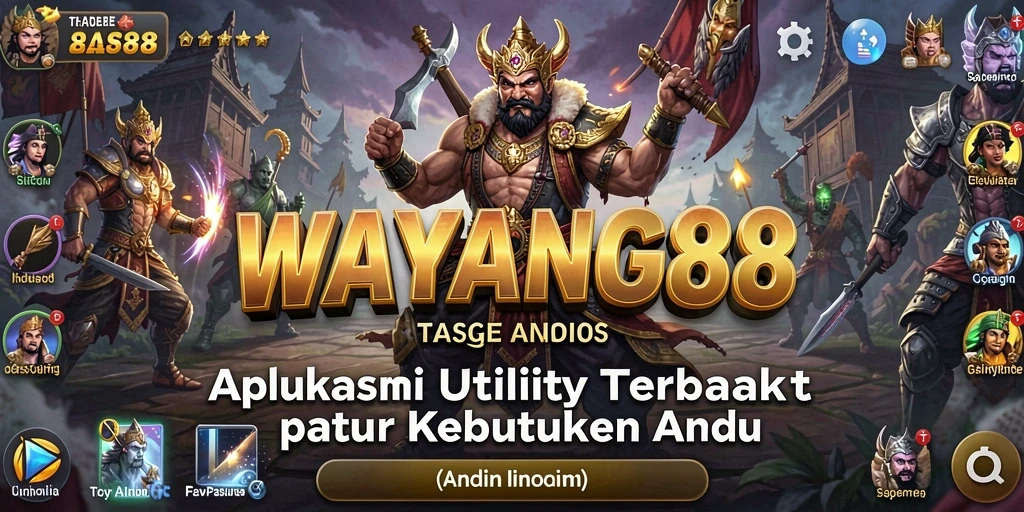 Tampilan utama WAYANG88 dengan berbagai fitur utility yang menarik.