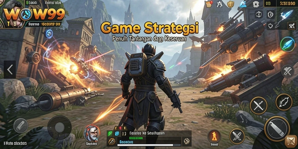Tampilan gameplay WOW99 menampilkan pertempuran strategi yang mendebarkan.