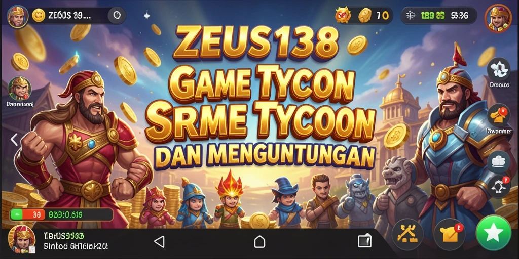 Tampilan gameplay seru dalam ZEUS138 yang penuh strategi Tycoon.